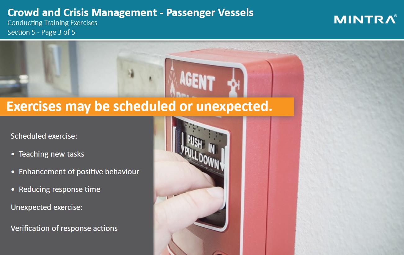 Crowd and Crisis Management – Passenger Vessels Training