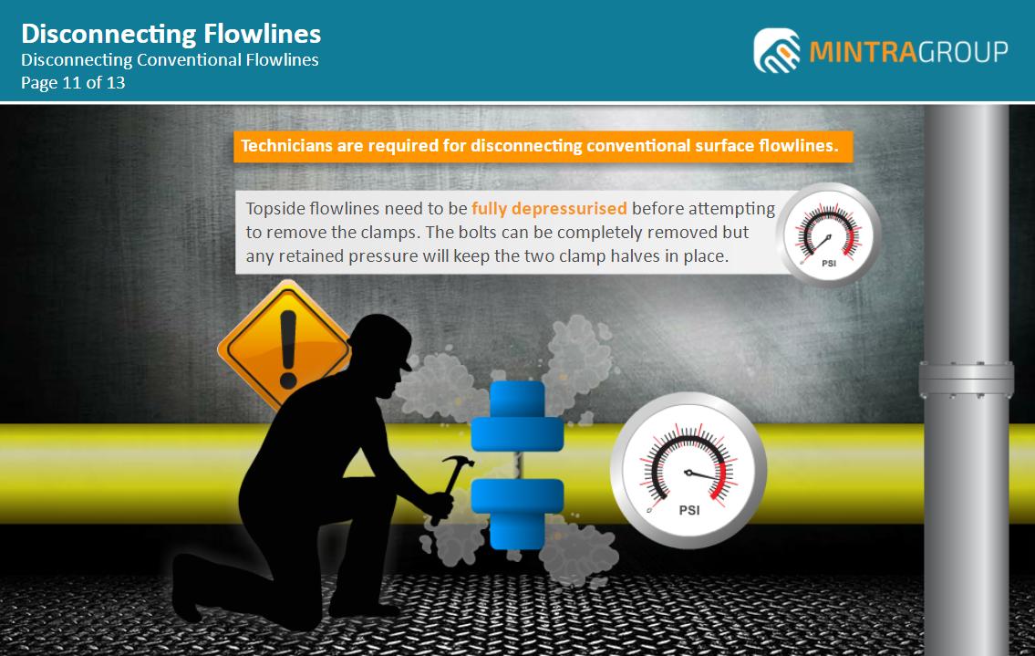 Disconnecting Flowlines Training
