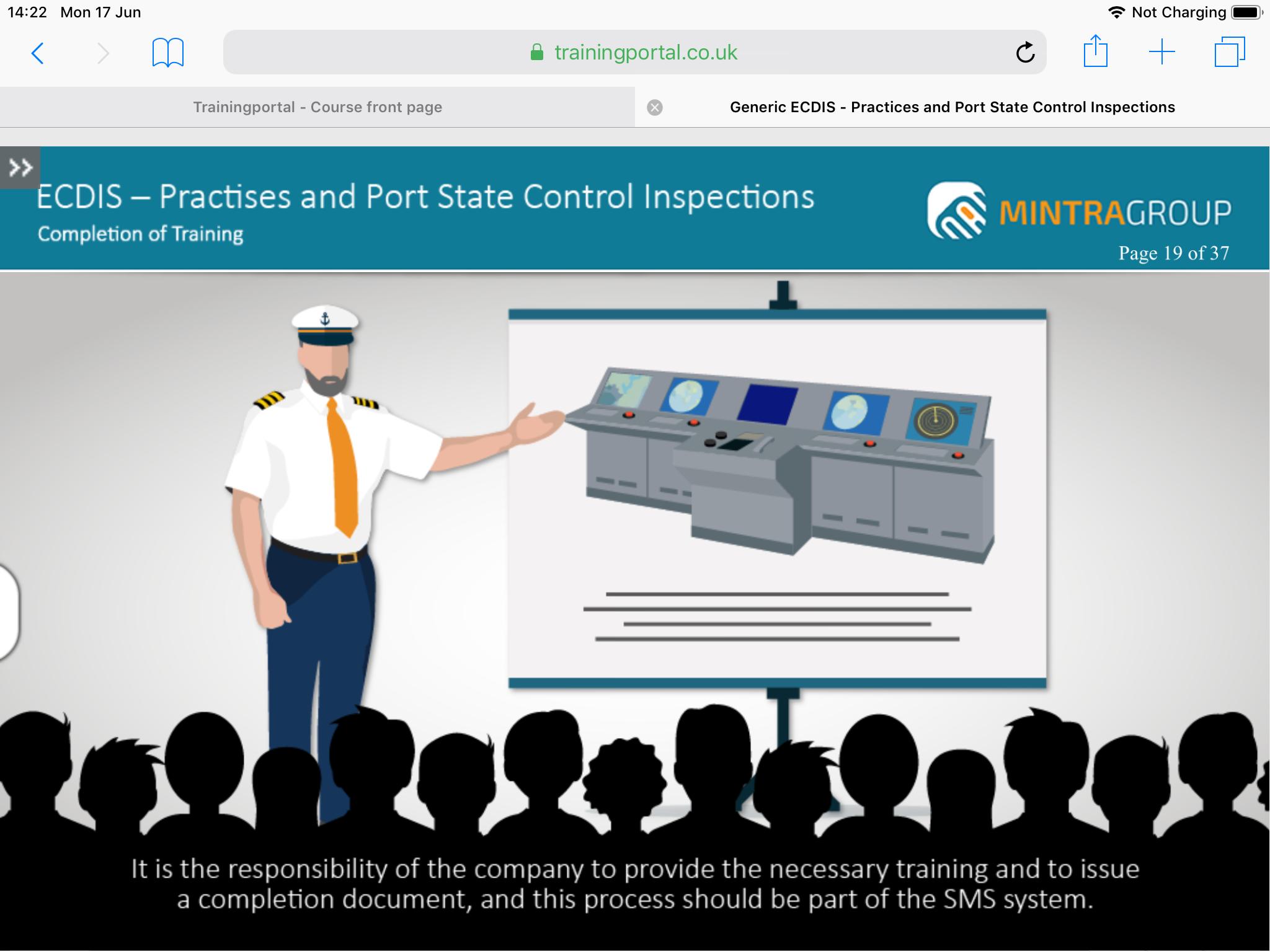 ECDIS – Practices and Port State Control Inspections Training