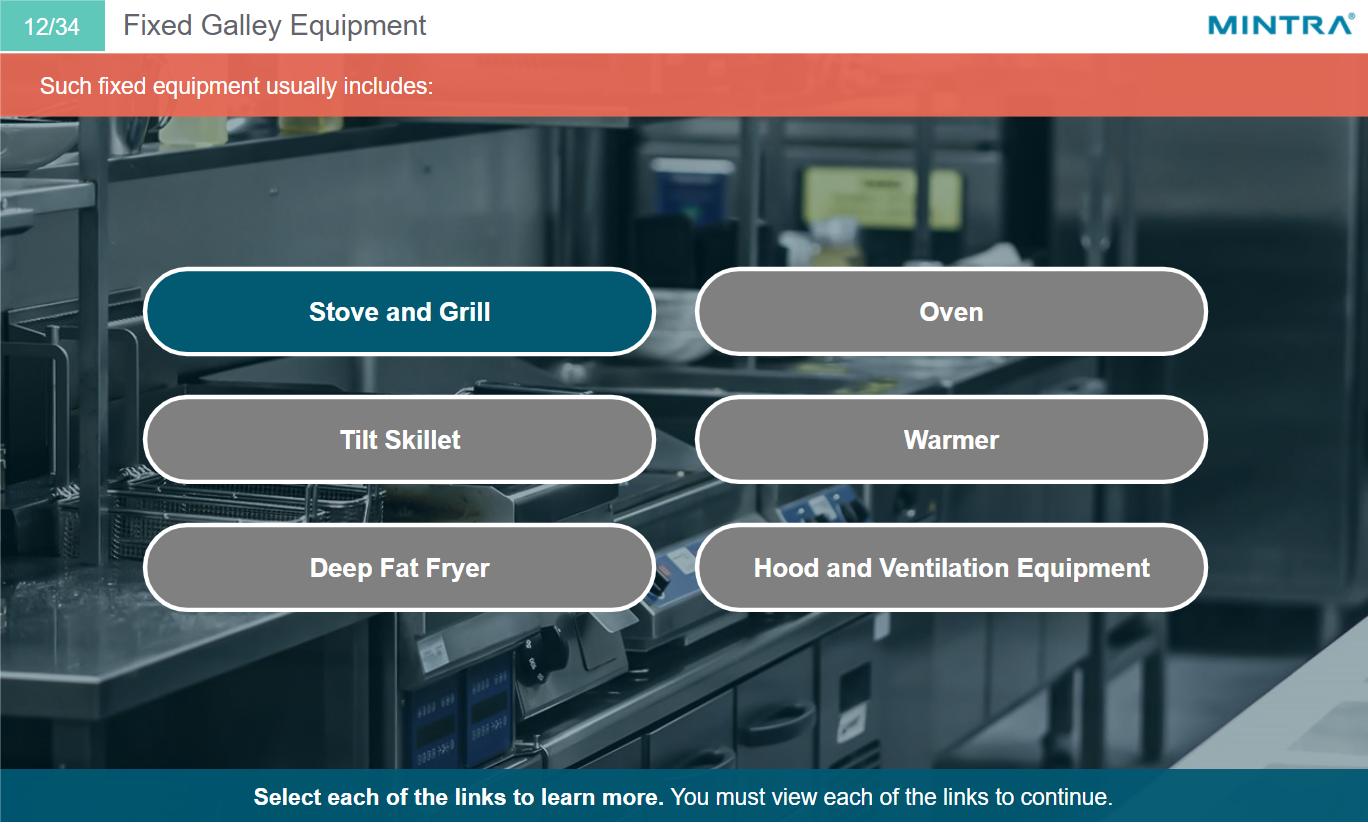 Galley Equipment Safety (Maritime) Training