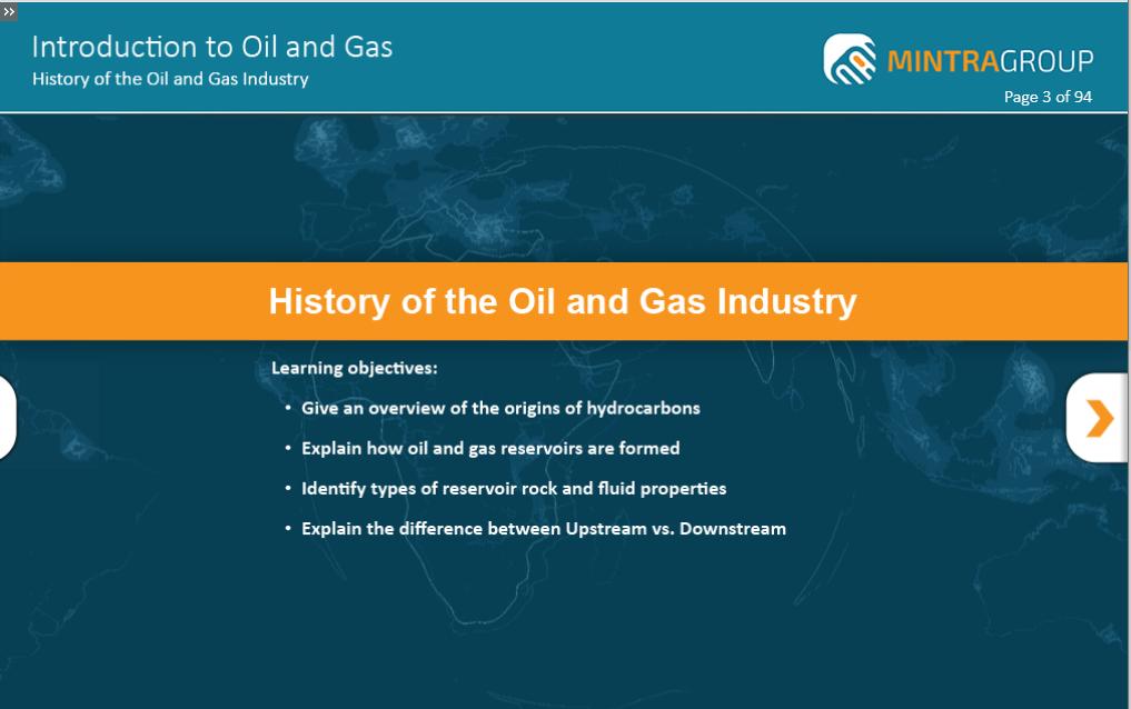 Introduction to Oil and Gas Training 4