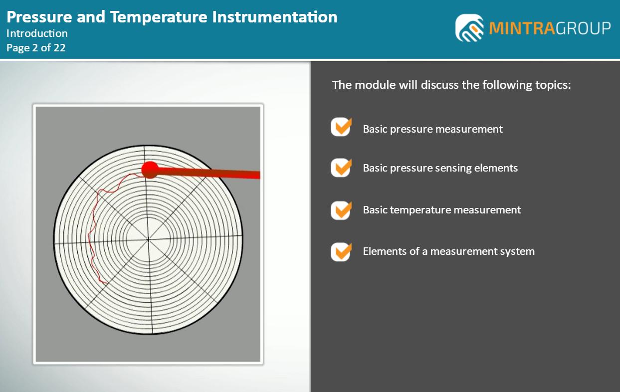 Introduction to Pressure and Temp Instrumentation Training