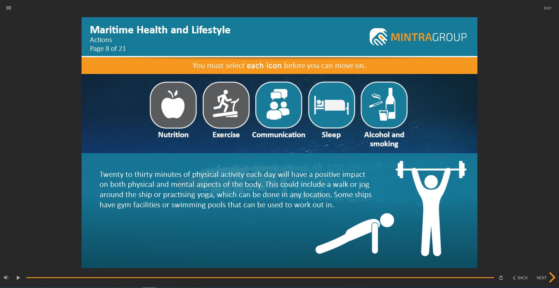 Maritime Health and Lifestyle Training
