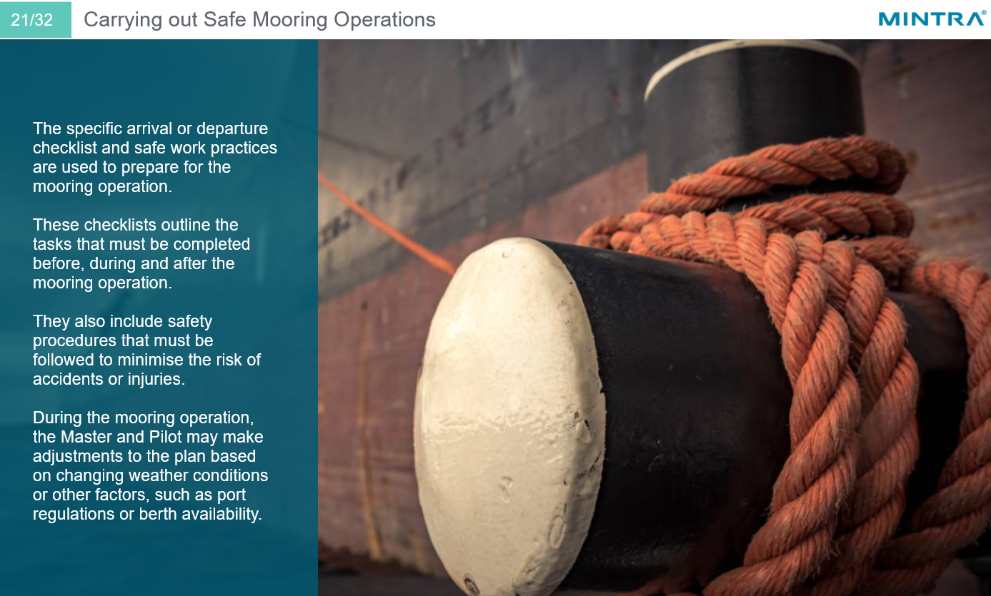 Mooring Safety Training - DNV Certified 4