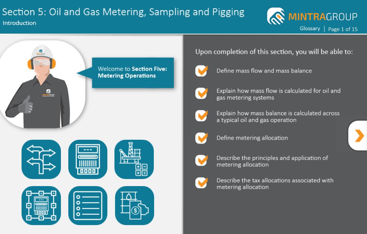 Oil and Gas Metering, Sampling and Pigging Training