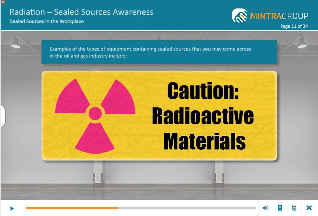 Radiation – Sealed Sources Awareness (US) Training
