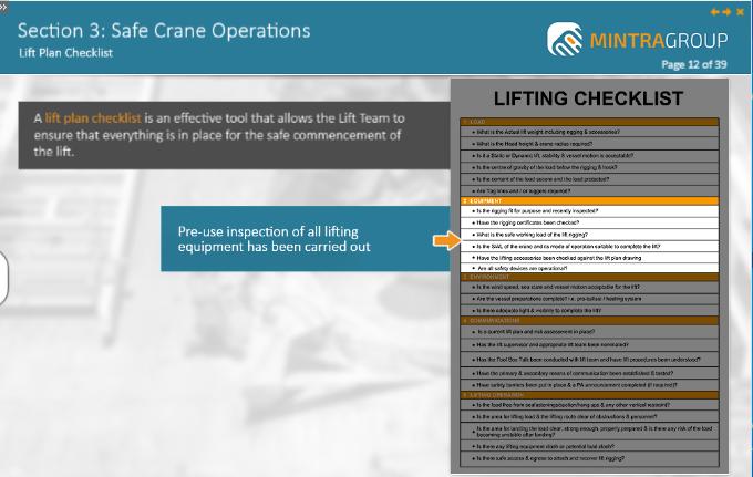 Safe Crane Operations Training