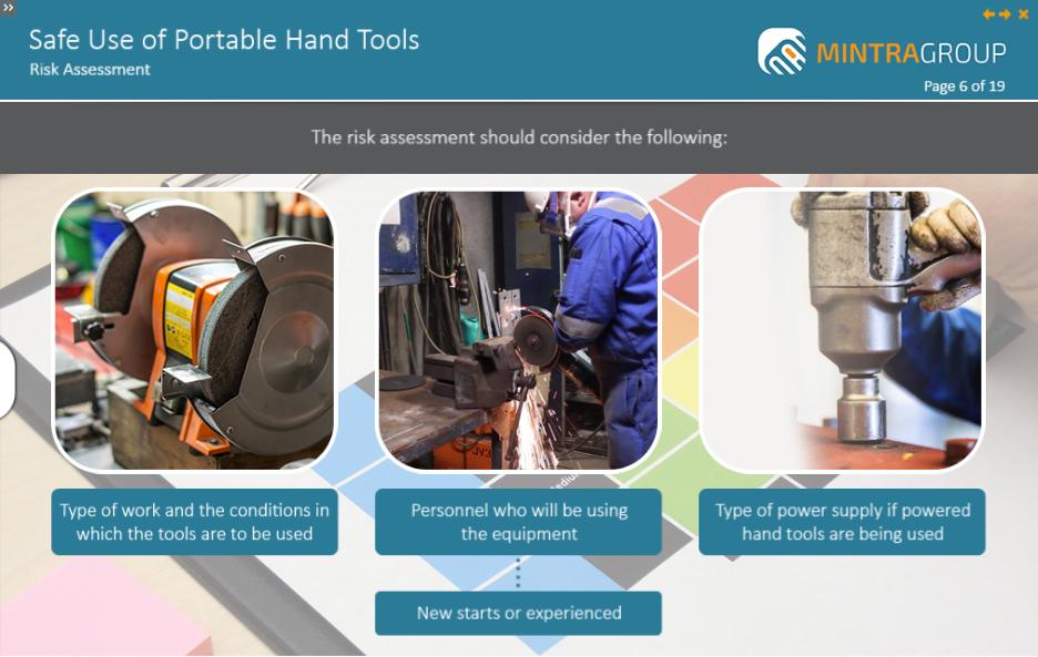 Safe Use of Portable Hand Tools Training