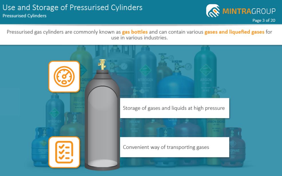 Use and Storage of Pressurized Cylinders  Training
